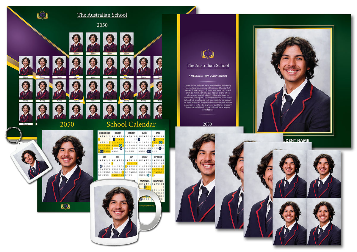 School Photo Package Examples Premium Pack (everything 25% off!) – School Portraits
